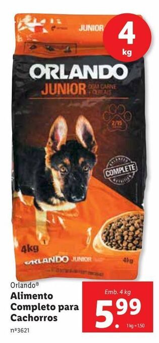 Lidl Ração para cães orlando promoção