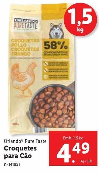 Lidl Ração para cães orlando promoção