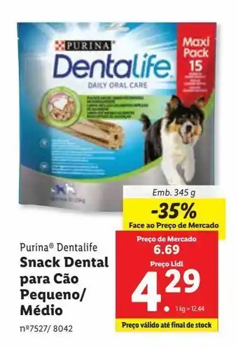 Lidl Ração para cães dentallife promoção