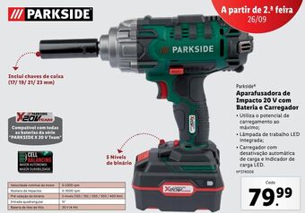 Lidl Parafusadeira parkside promoção