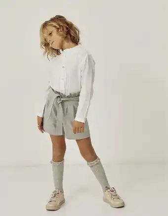 Zippy Calções paperbag em jersey para menina, cinza promoção