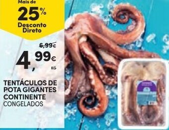 Continente Tentaculos de Pota Gigantes continente promoção