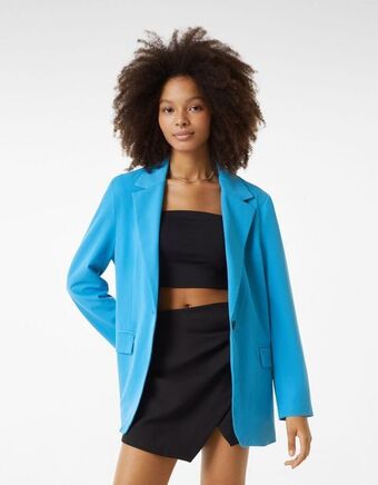 Bershka Blazer corte feminino promoção