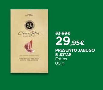 El Corte Inglés Presunto 5 jotas promoção