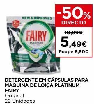 El Corte Inglés Detergente em cápsulas fairy promoção