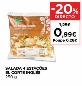El Corte Inglés Saladas prontas el corte inglés promoção