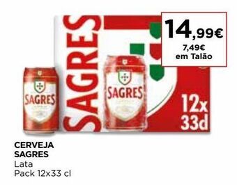 El Corte Inglés Cerveja sagres promoção