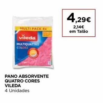 El Corte Inglés Pano de limpeza vileda promoção