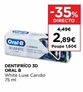 Pasta de dentes oral-b