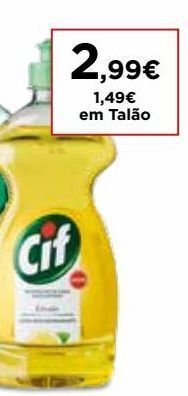 Detergente lavalouça cif