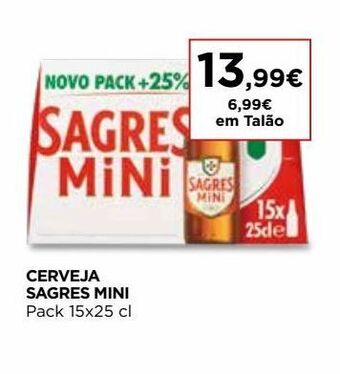 Cerveja sagres mini