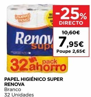 Papel higiênico renova