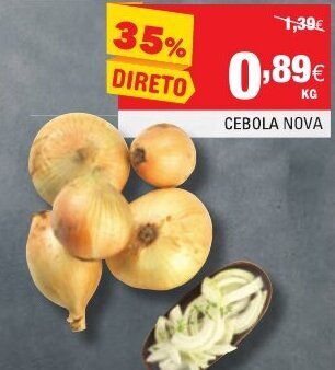Continente Cebola Nova promoção