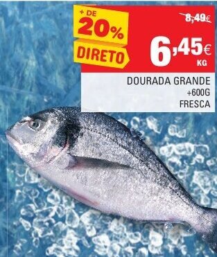 Continente Dourada Grande +600G Fresca promoção