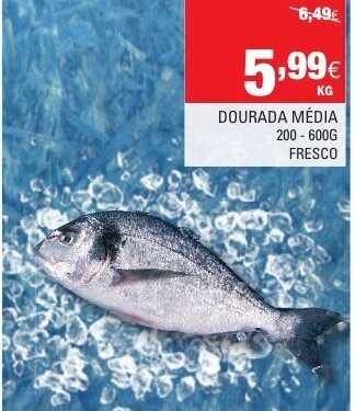 Continente Dourada Média 200-600g Fresco promoção