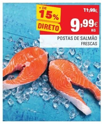 Continente Postas de Salmão Frescas promoção