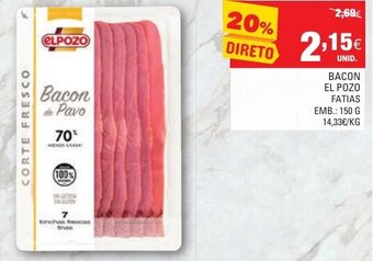 Continente Bacon EL Pozo Fatias 150g promoção