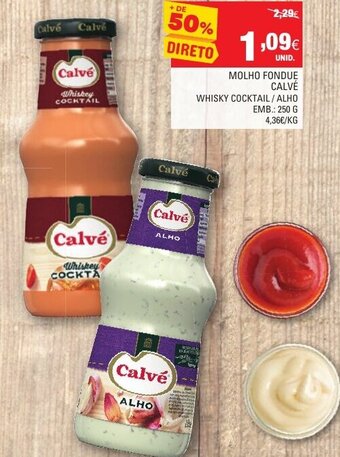 Continente Molho Fondue Calvé 250g promoção