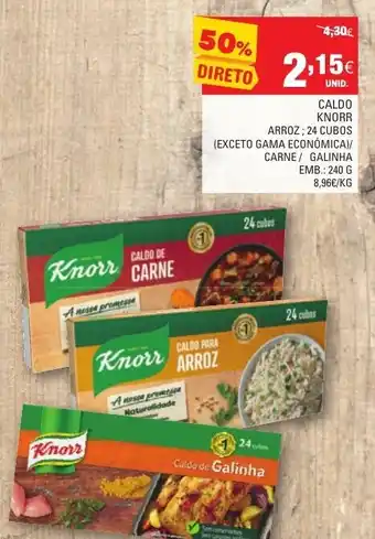 Continente Caldo Knorr 24 Cubos 240g promoção