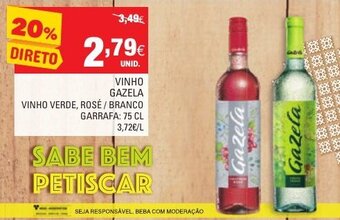 Continente Vinho Gazela 75cl promoção