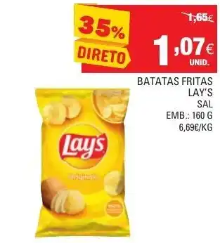 Batatas Fritas Lay's Sal 160g