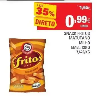 Continente Snack Fritos Natutano Milho 130g promoção