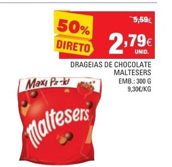 Drageias de Chocolate Maltesers 300g