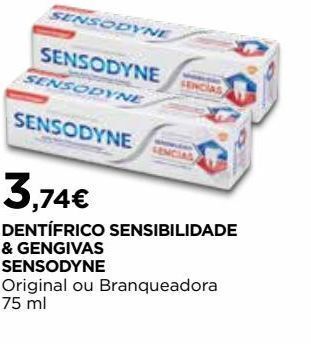 Pasta de dentes sensodyne