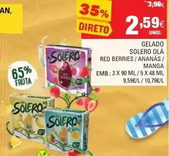 Gelado Solero Olá 3x90ml/ 5x48ml