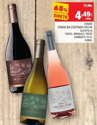 Continente Vinho Vinho da Coutada Velha Alentejo 75cl promoção