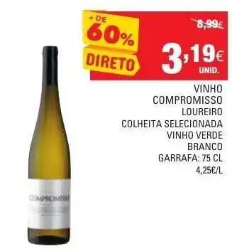 Continente Vinho Compromisso Loureiro 75cl promoção