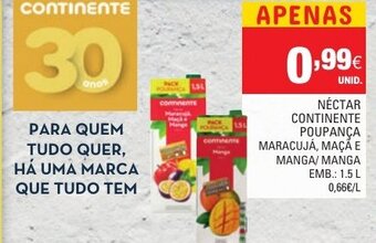 Continente Néctar Continente Poupança 1,5L promoção