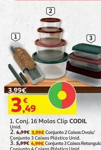 Auchan Conjunto 2 caixas trîo codil promoção
