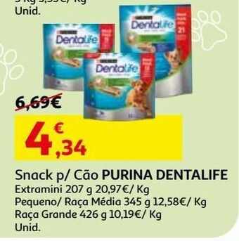 Auchan Snack cão dentalife purina promoção