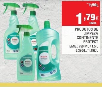 Continente Produtos de Limpeza Continente Protect 750ml/1.5L promoção