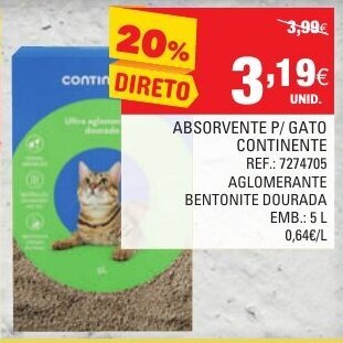 Absorvente P/Gato Continente 5L