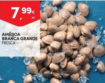 Continente Ameijoa Branca grande 1kg promoção