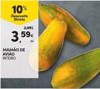 Continente Mamao de Aviao 1kg promoção