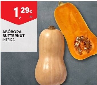 Continente Abobora Butternut 1kg promoção