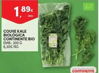 Continente Couve Kale Biologica Continente Bio 300g promoção
