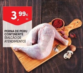 Continente Perna de Peru Continente 1kg promoção