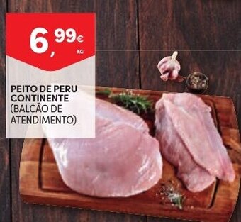Continente Peito de Peru Continente 1kg promoção