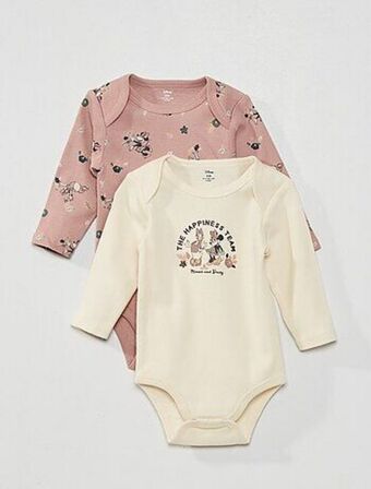 Kiabi Bodies 'disney' em jersey - lote de 2 promoção