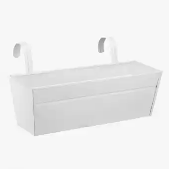 VIVA Vaso floreira para pendurar garden branco 9l promoção