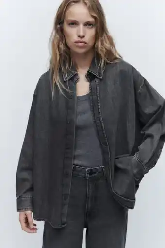 ZARA Camisa denim zw woman promoção