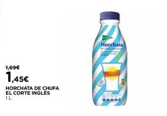 El Corte Inglés Horchata de Chufa El Corte Ingles 1L promoção