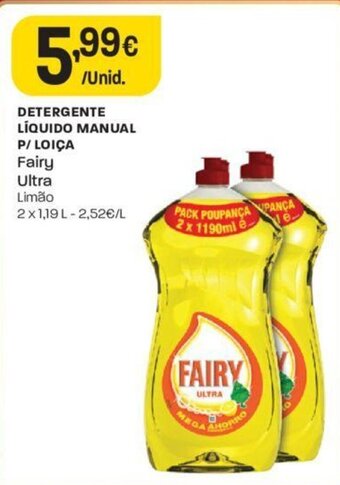 Intermarché Detergente Liquido Manual p/ Loica Fairy Ultra promoção