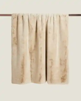 ZARA HOME Manta pelo sintético promoção