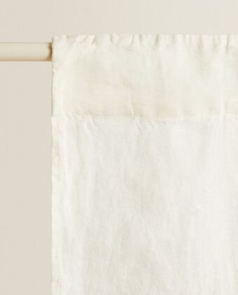 ZARA HOME Cortina linho alta gramagem promoção