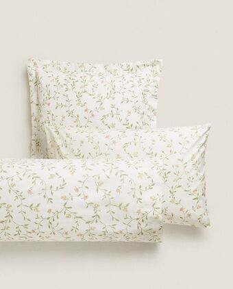 ZARA HOME Fronha de almofada estampado de flores promoção